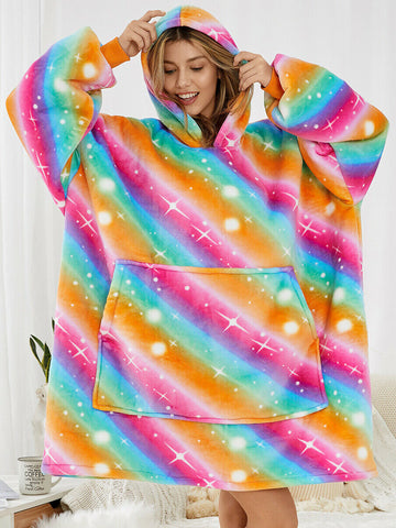 HOODIE HUG Blanket Galaxy Vivid