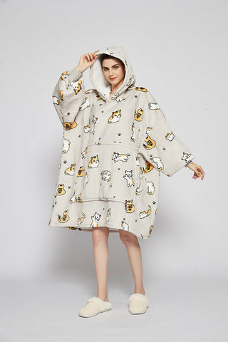 HOODIE HUG Blanket Cat