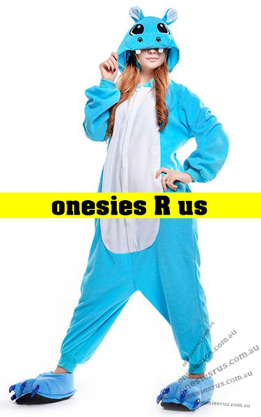 Hippo (Blue) Onesie