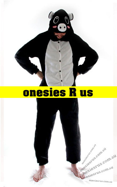 Pig Onesie (Black)